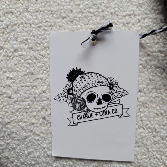 Charlie‎ + Luna, Beanie with Pom, Cream/Black/Green/Purple, Kids- Preteen Size - Picture 4 of 4